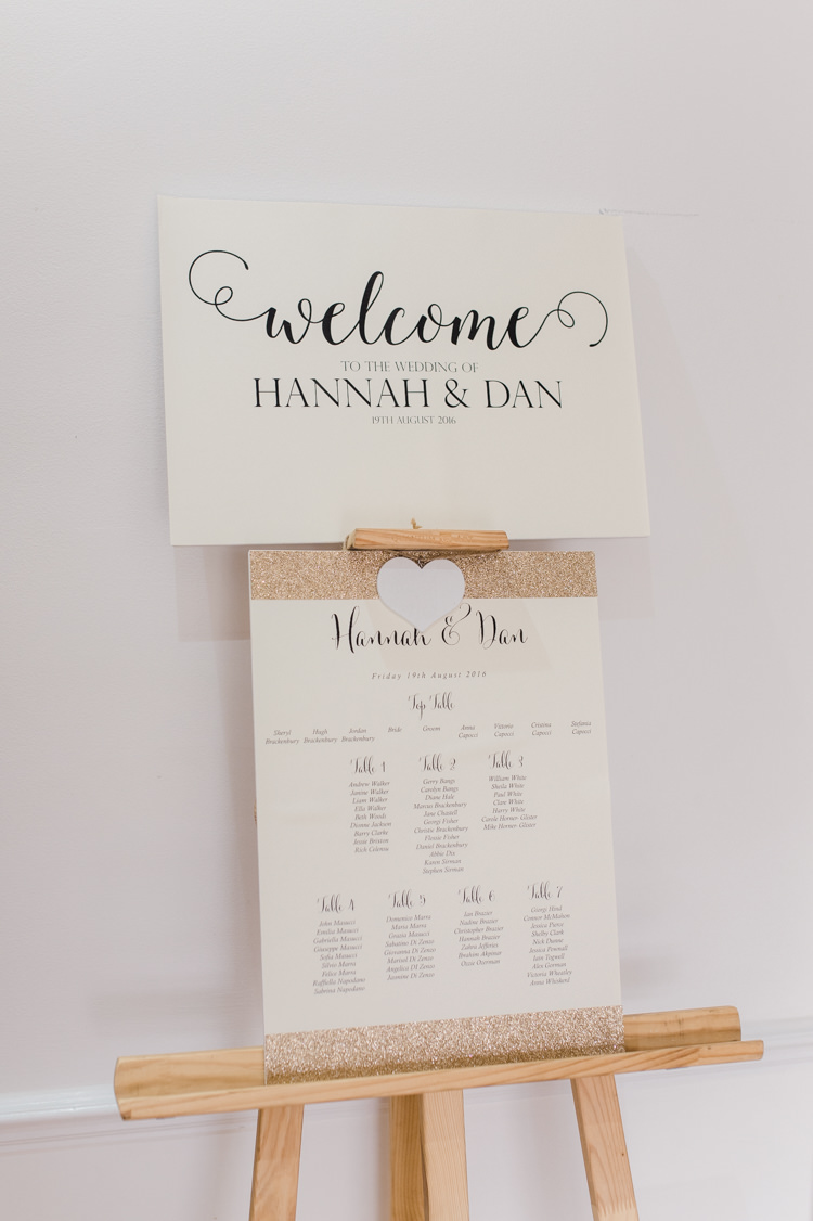 Gold Glitter Seating Table Plan Chart Simple Elegant Pretty Barn Wedding http://www.fayecornhillphotography.co.uk/