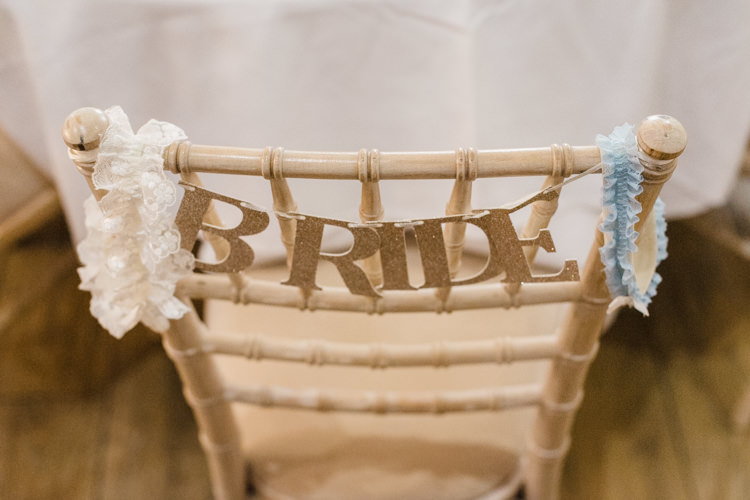 Bride Chair Sign Banner Simple Elegant Pretty Barn Wedding http://www.fayecornhillphotography.co.uk/