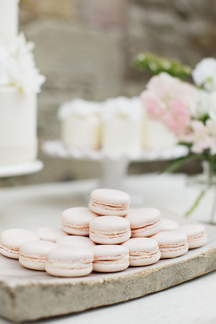 Pink Macarons Soft Pale Fine Art Wedding Ideas http://rachelrosephotography.co.uk/