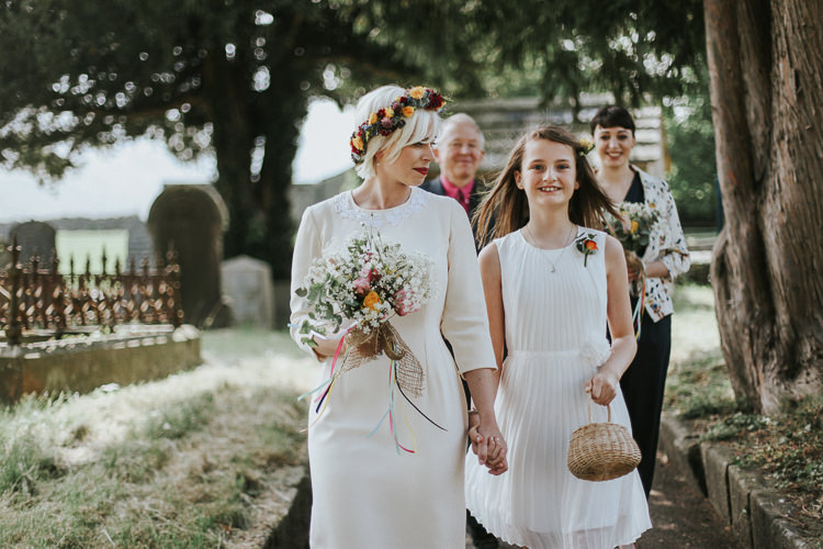 1960s Dress Bride Bridal Short Gown Indie Mismatched Colourful Wedding http://foxandowl.uk/