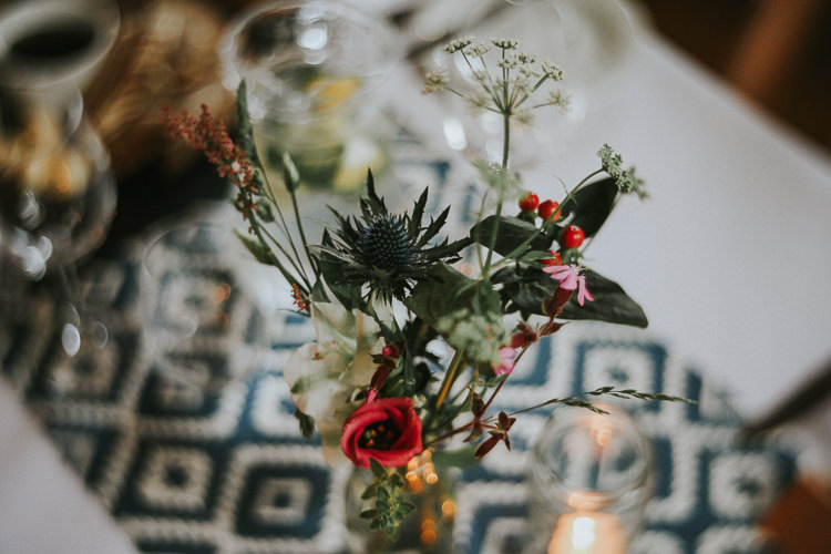 Bold Print Table Cloth Indie Mismatched Colourful Wedding http://foxandowl.uk/