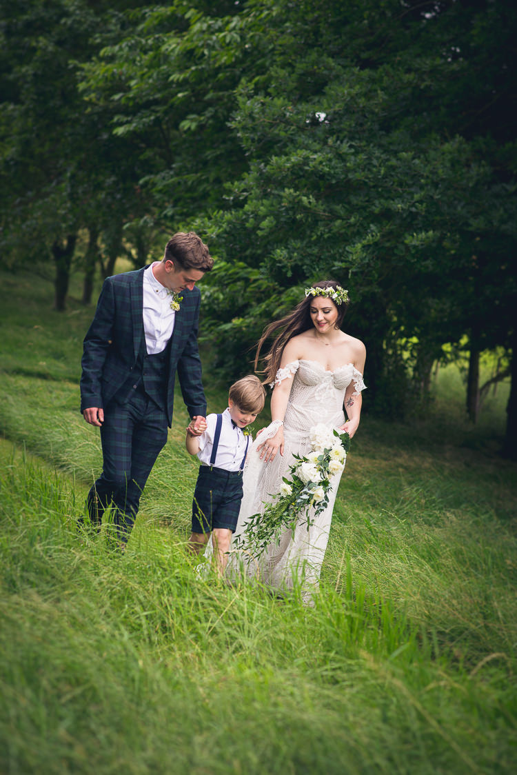 Page Bow Tartan Braces Bow Tie Outdoor Boho Botanical Farm Wedding http://www.lauraophotography.com/