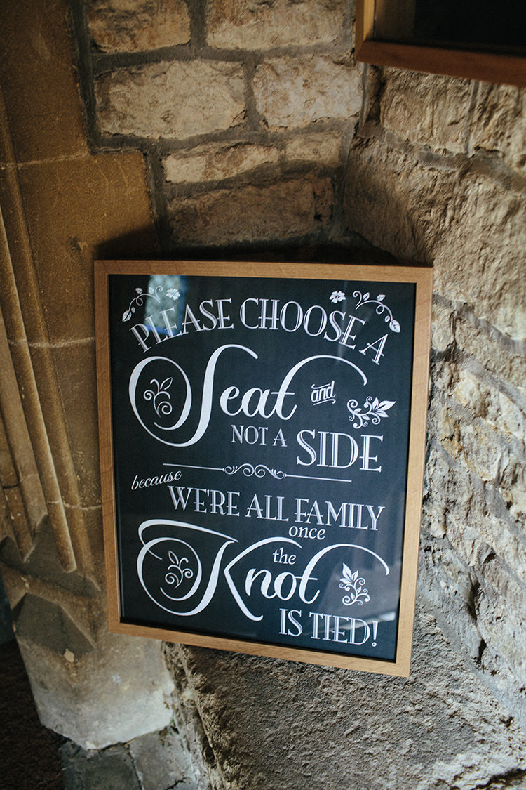 Choose A Seat Sign Chalk Black Board Soft Springtime Countryside Wedding http://www.claudiarosecarter.co.uk/