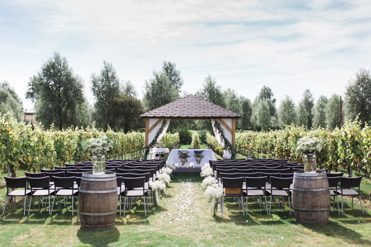 Outdoor Ceremony Gazebo Bohemian Vineyard Wedding http://www.gemmagiorgio.com/