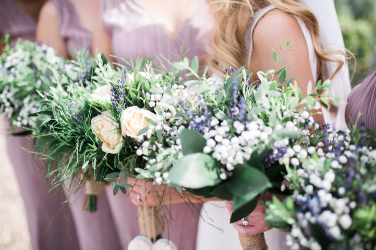 Bridesmaid Bouquets Flowers Greenery Foliage Bohemian Vineyard Wedding http://www.gemmagiorgio.com/