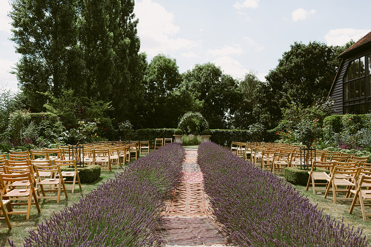 Lavender Ceremony Aisle Bohemian Outdoor Blessing Garden Wedding http://www.lukehayden.co.uk/