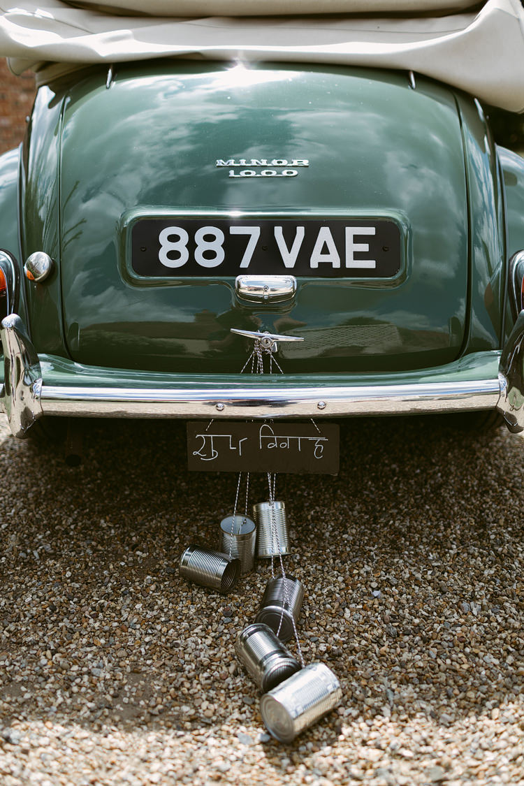 Tin Cans Car Transport Bohemian Outdoor Blessing Garden Wedding http://www.lukehayden.co.uk/