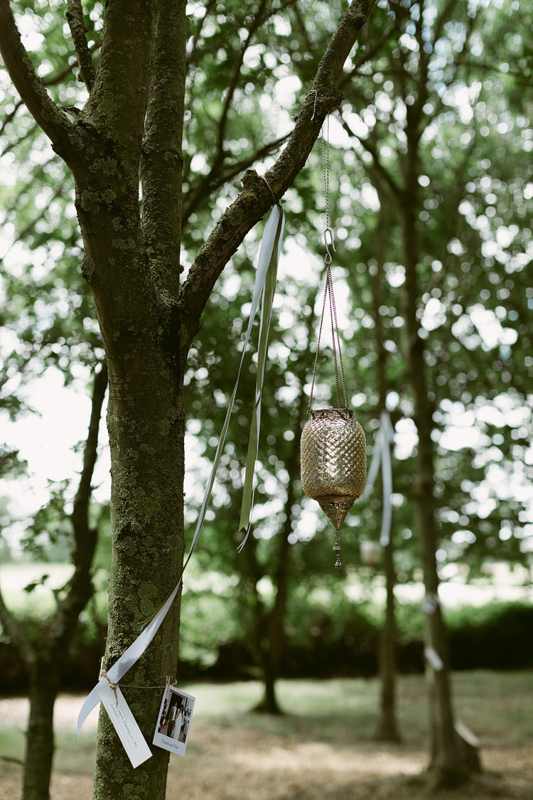Hanging Lanterns Ribbons Decor Bohemian Outdoor Blessing Garden Wedding http://www.lukehayden.co.uk/