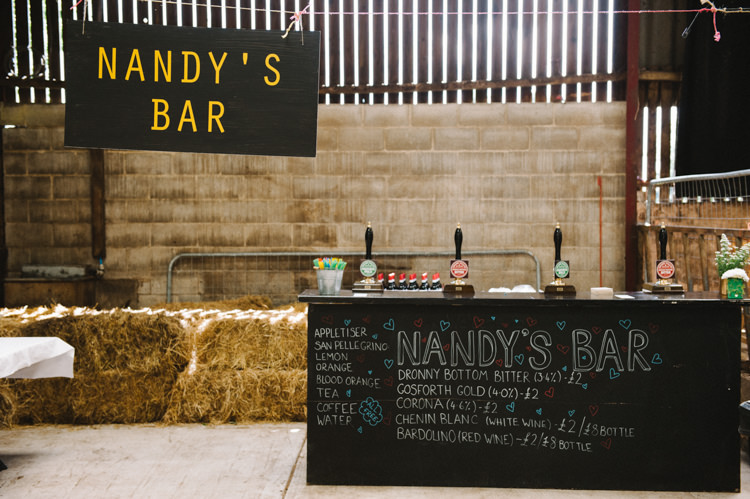 Bar Barn DIY Artistic Creative Colourful Farm Wedding http://www.mustardyellowphotography.com/