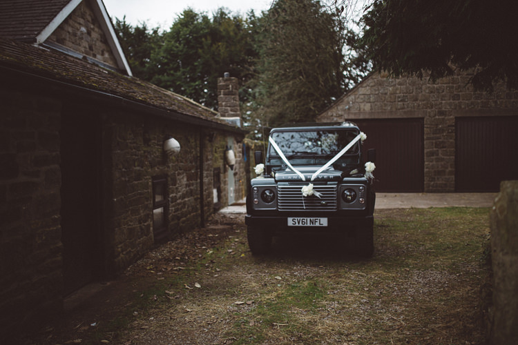 Land Rover Transport Colourful Home Made Garden Wedding http://www.maytreephotography.co.uk/