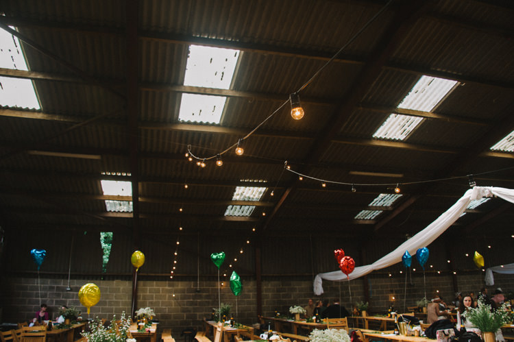 Festoon Lights Barn Artistic Creative Colourful Farm Wedding http://www.mustardyellowphotography.com/