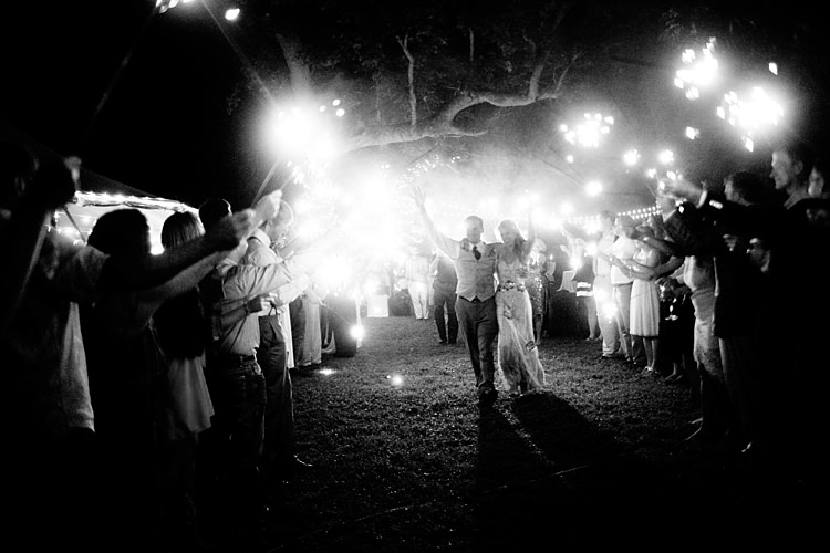 Bride Beaded Jenny Packham Bridal Gown Groom Khaki Pants Vest Brown Tie Guests Sparkler Exit Gold & Peach Riverside Garden Wedding http://kellyhornberger.com/