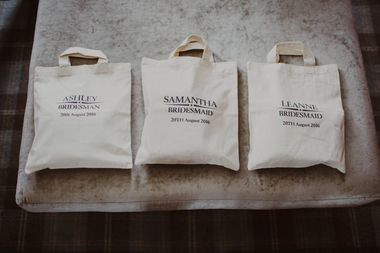 Bridesmaid Gift Bags Tote Romantic Stylish Relaxed Sea Wedding http://www.oxiphotography.co.uk/