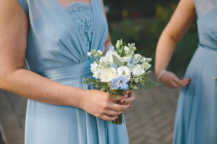 Bridesmaid Bouquet Flowers Home Made Vintage Pale Blue Wedding http://www.elliegracephotography.co.uk/