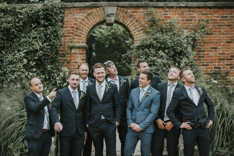 Blue Suits Groom Groomsmen Next Creative DIY Rustic Lavender Wedding http://www.nataliepluck.com/