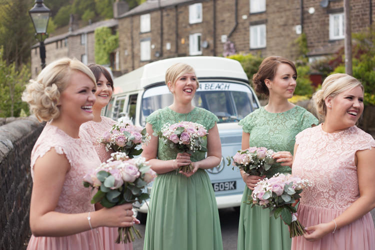 Pink Green Bridesmaid Dresses Pastel Marquee Garden Party Wedding https://www.deliciousphotography.co.uk/