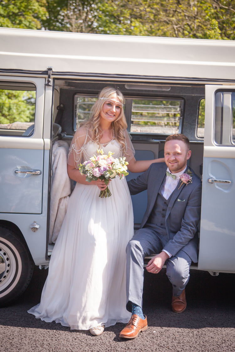 VW Camper Van Pastel Marquee Garden Party Wedding https://www.deliciousphotography.co.uk/