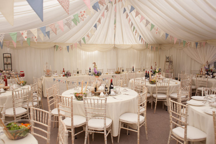 Bunting Pastel Marquee Garden Party Wedding https://www.deliciousphotography.co.uk/