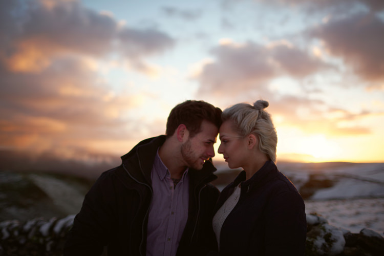 Snowy Peak District Engagement http://www.juntanweddings.com/