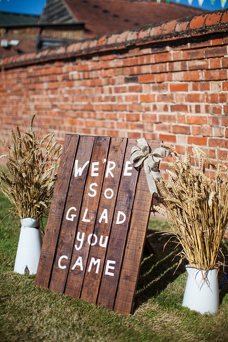 Rustic Wooden Sign Welcome Pretty Outdoorsy Yellow Tipi Wedding http://www.binkynixon.com/