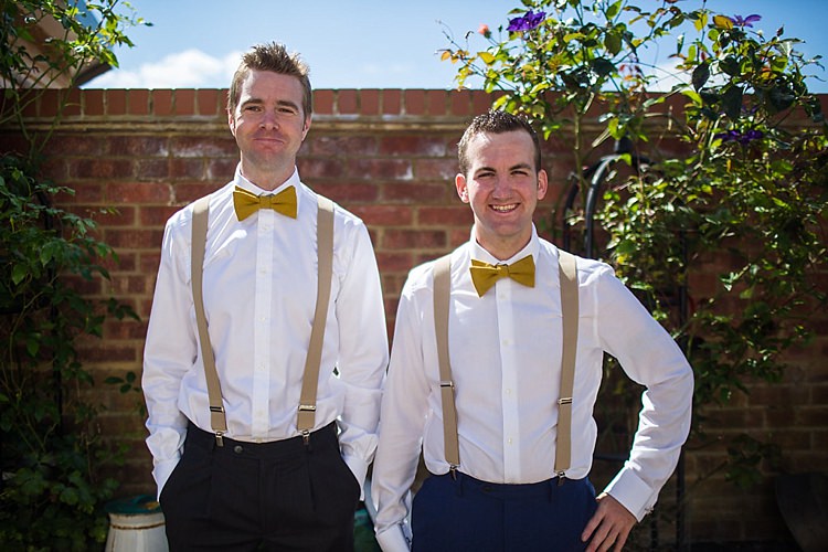 Bow Tie Braces Groomsmen Pretty Outdoorsy Yellow Tipi Wedding http://www.binkynixon.com/