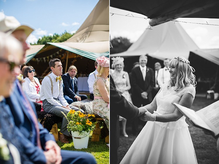 Pretty Outdoorsy Yellow Tipi Wedding http://www.binkynixon.com/