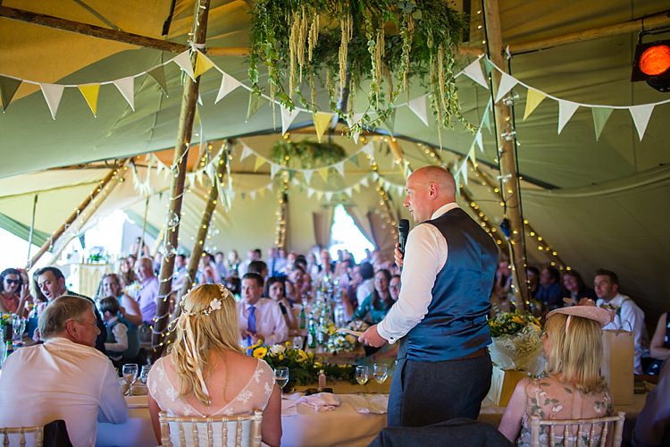 Pretty Outdoorsy Yellow Tipi Wedding http://www.binkynixon.com/