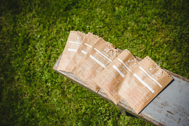 Bag Stationery Paper White Order Service Magical Fun Outdoor Barn Wedding http://www.sophieduckworthphotography.com/