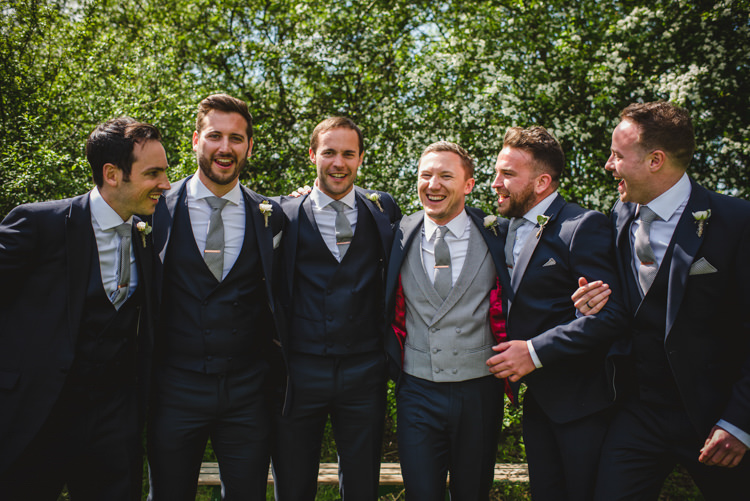 Navy Suits Groomsmen Magical Fun Outdoor Barn Wedding http://www.sophieduckworthphotography.com/