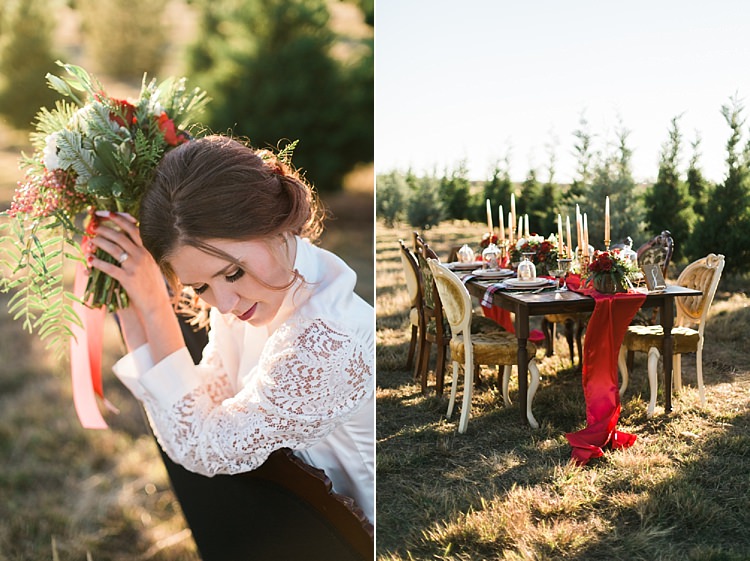 Christmas Tree Farm Wedding Ideas http://loriblythe.com/ 