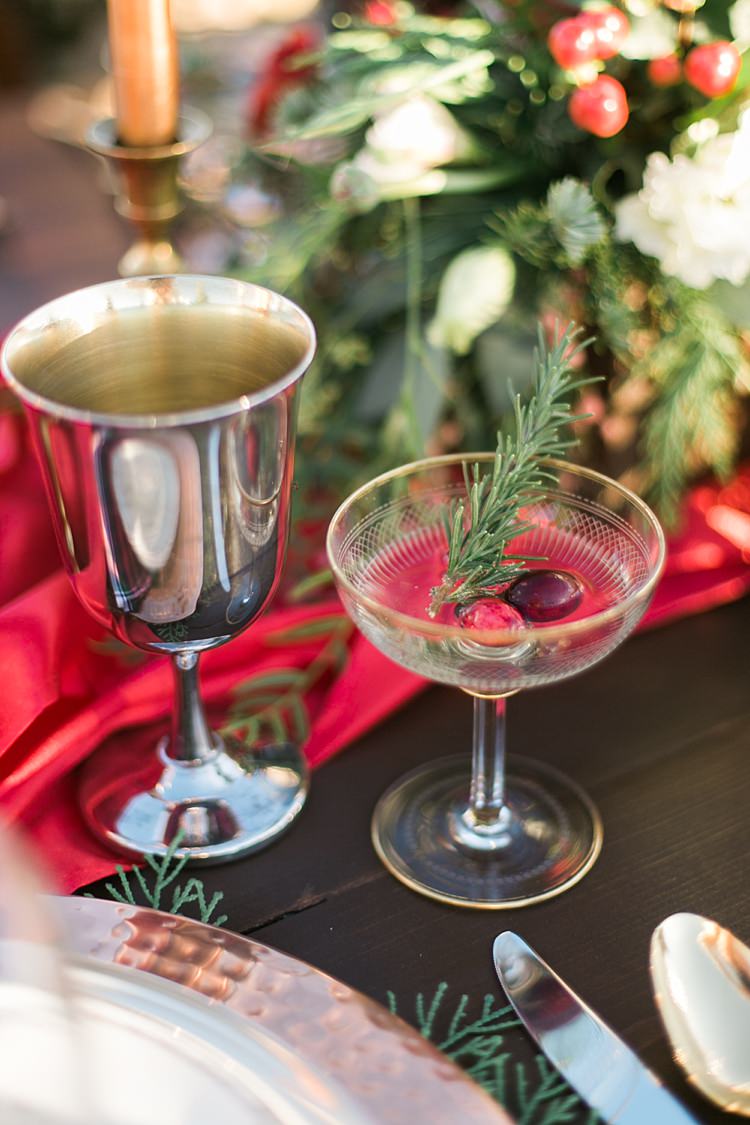 Cocktail Drinks Party Christmas Tree Farm Wedding Ideas http://loriblythe.com/ 