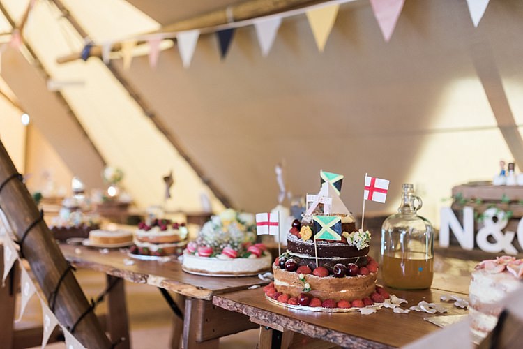 Cake Table Bake Off Camping Festival Rave Tipi Wedding http://petalandblushartistry.co.uk/