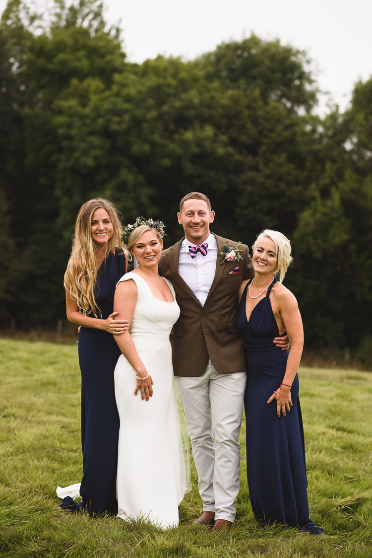 Long Navy Multiway Bridesmaid Dresses Colourful Outdoorsy Festival Tipi Wedding http://www.jacksonandcophotography.com/