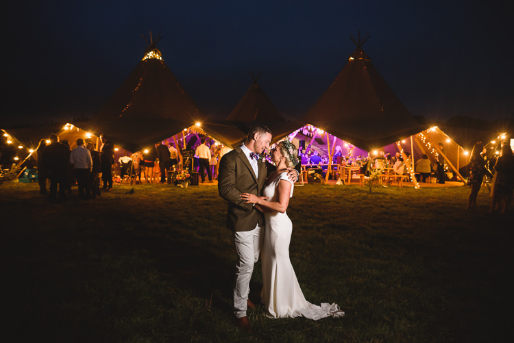 Fairy Lights Colourful Outdoorsy Festival Tipi Wedding http://www.jacksonandcophotography.com/