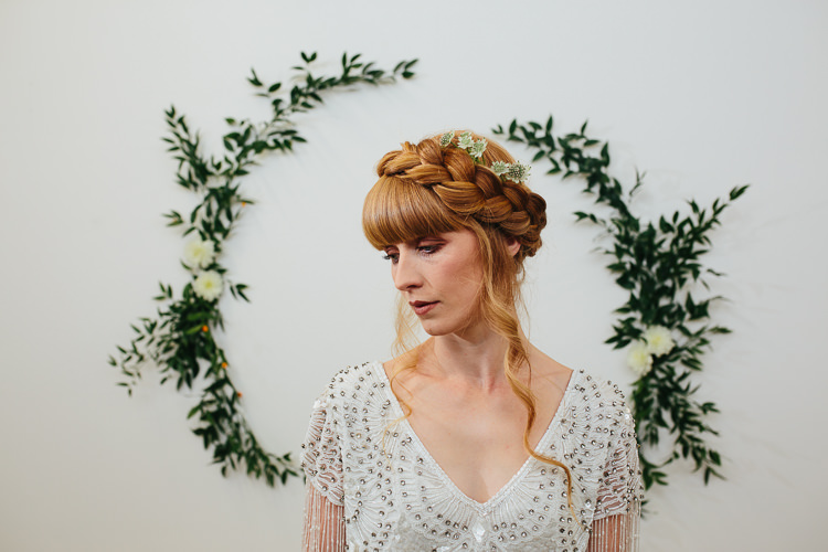 Rustic Industrial Warehouse Wedding Ideas http://www.timdunk.com/ Plait Braid Hair Bride Bridal Style Rustic Industrial Warehouse Wedding Ideas http://www.timdunk.com/