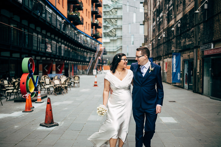 Ritva Westenius Dress Gown Bride Bridal Short Intimate Urban Foodie Wedding http://www.beatriciphotography.co.uk/