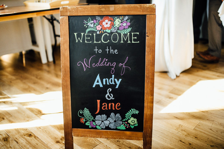 Black Chalk Board Sign Intimate Urban Foodie Wedding http://www.beatriciphotography.co.uk/