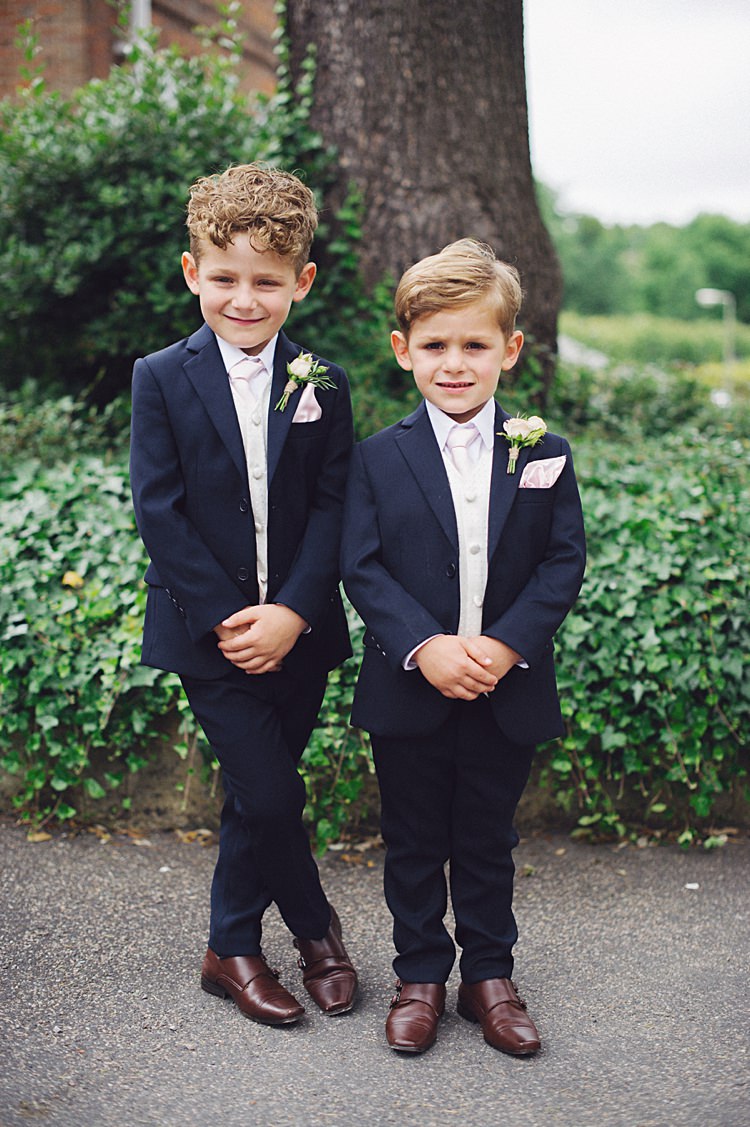 Page Boys Suits Natural Peach Garden Wedding http://www.juliaandyou.co.uk/