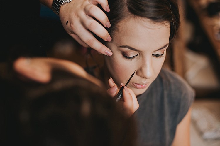 Make Up Bride Bridal Industrial Cool Mill Greenery Wedding http://www.beckyryanphotography.co.uk/