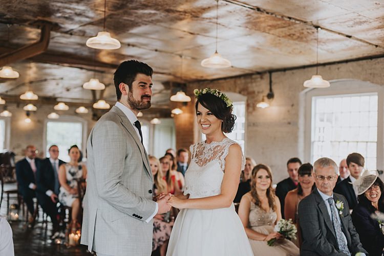 Industrial Cool Mill Greenery Wedding http://www.beckyryanphotography.co.uk/