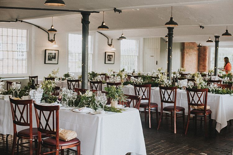 Industrial Cool Mill Greenery Wedding http://www.beckyryanphotography.co.uk/