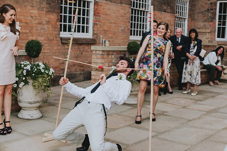 Limbo Game Industrial Cool Mill Greenery Wedding http://www.beckyryanphotography.co.uk/