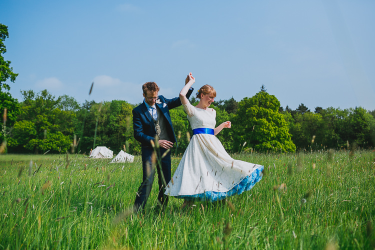 Short Dress Bride Bridal 1950s Petticoat Hand Crafted Camp Woodland Wedding http://bloomweddings.co.uk/