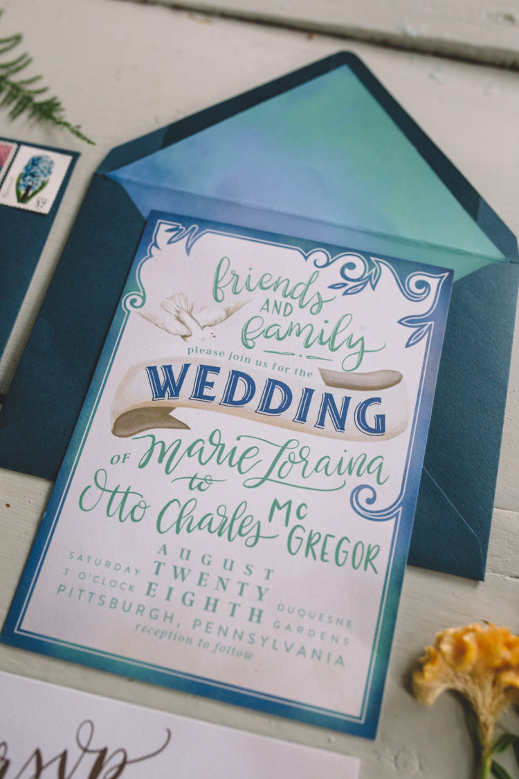 Stationery Invitation Invite Typography Boho Gypsy Vintage Circus Wedding Ideas http://www.oakwoodphotography.com/