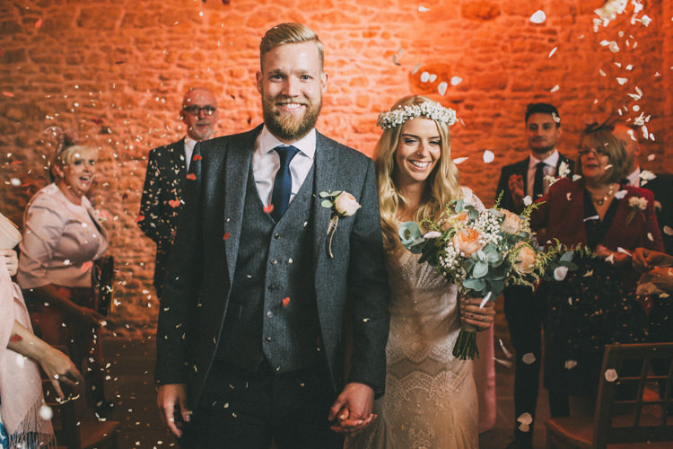 Confetti Throw Pretty Peach Boho Wedding http://liamsmithphotography.com/