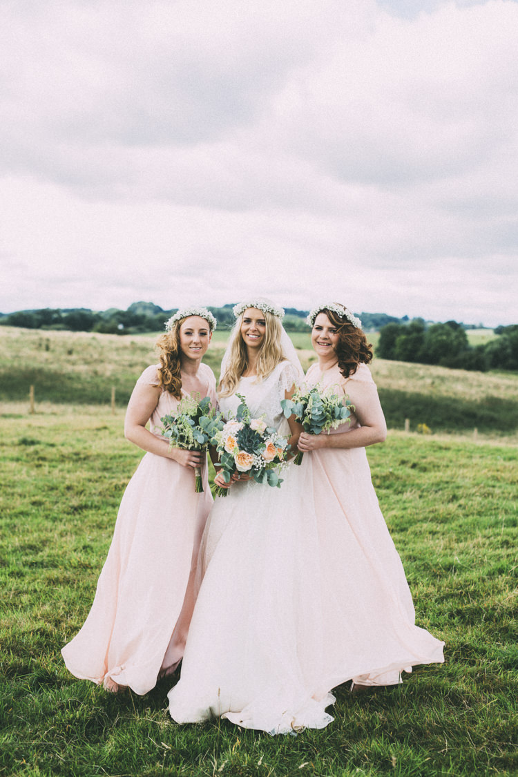 Long Bridesmaid Dresses ASOS Pretty Peach Boho Wedding http://liamsmithphotography.com/
