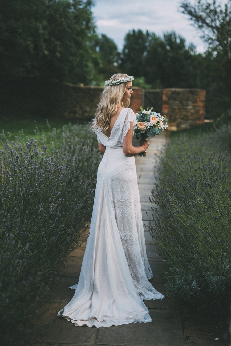 Ophelia Belle Bunty Lace Dress Gown Bride Bridal Low Back Pretty Peach Boho Wedding http://liamsmithphotography.com/