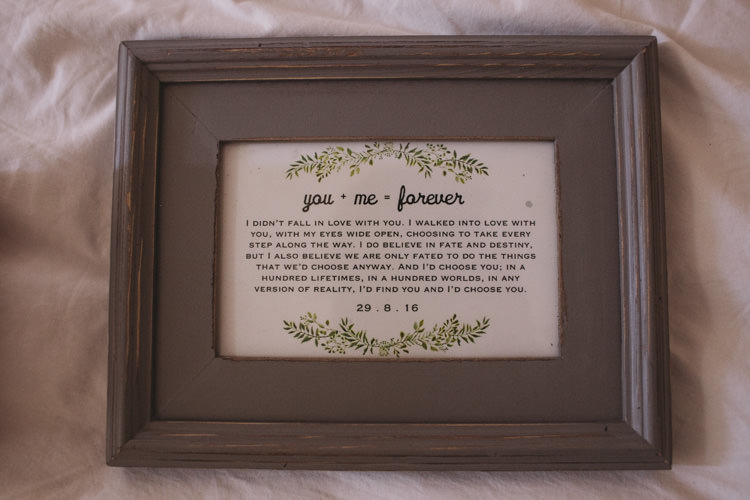 Quote Reading Frame Rustic Quintessentially English Countryside Wedding http://www.sarahmorris-photography.com/