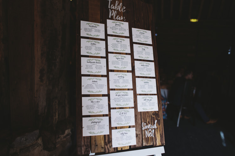Wooden Seating Table Plan Chart Rustic Quintessentially English Countryside Wedding http://www.sarahmorris-photography.com/