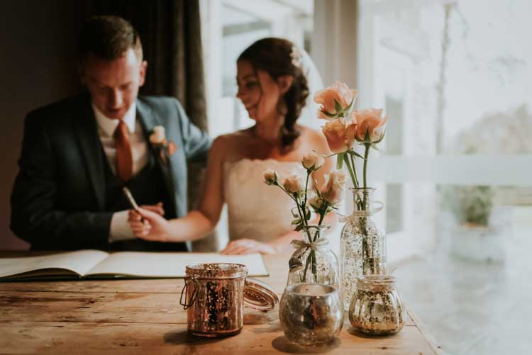 Rose Gold Autumn Barn Wedding http://www.weddingphotographyincheltenham.co.uk/
